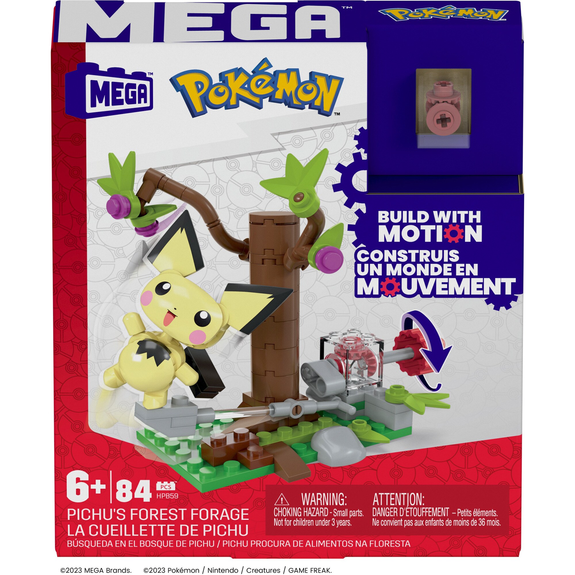 Mattel Konstruktionsspielzeug MEGA Pokémon Pichus Wald-Futtersuche