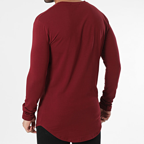 Tee Shirt Manches Longues Bordeaux