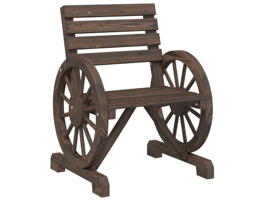 VIDAXL - Chaises de jardin lot de 4 bois de sapin massif