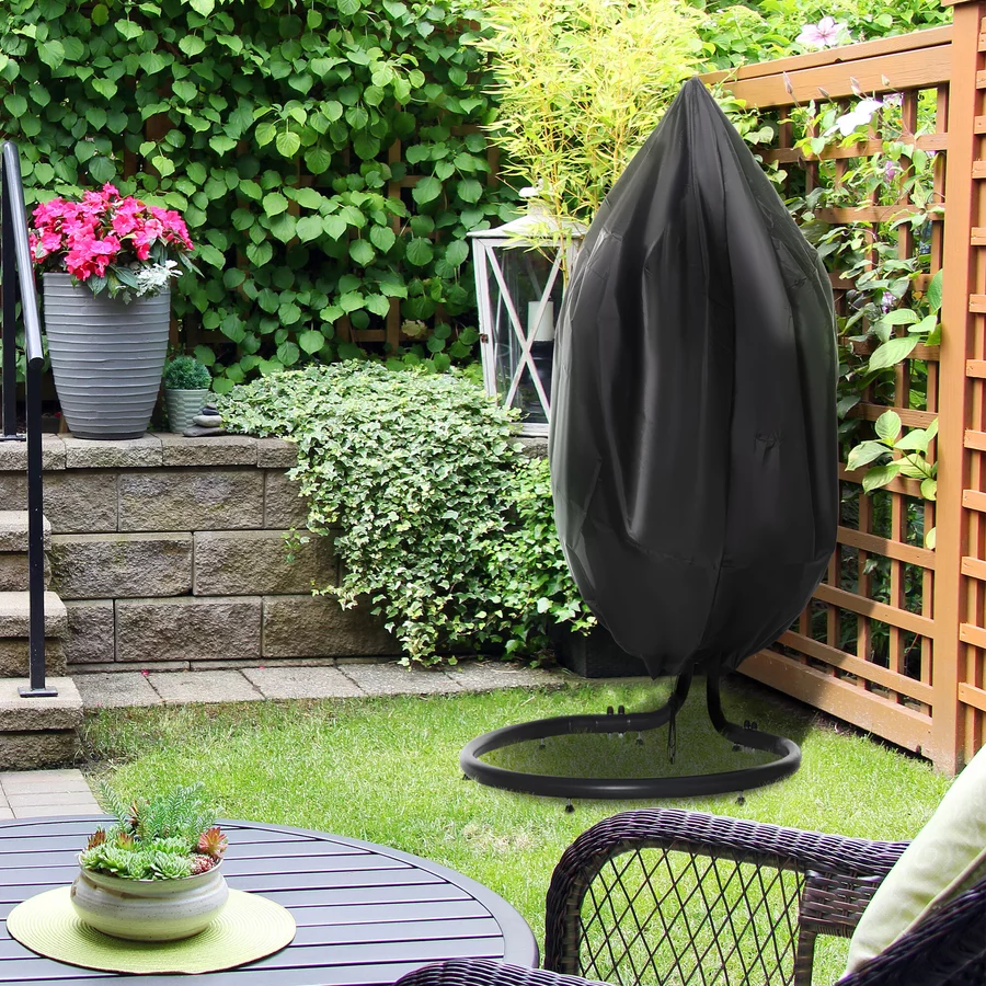 Outsunny Outdoor Schutzhülle mit Tasche schwarz
