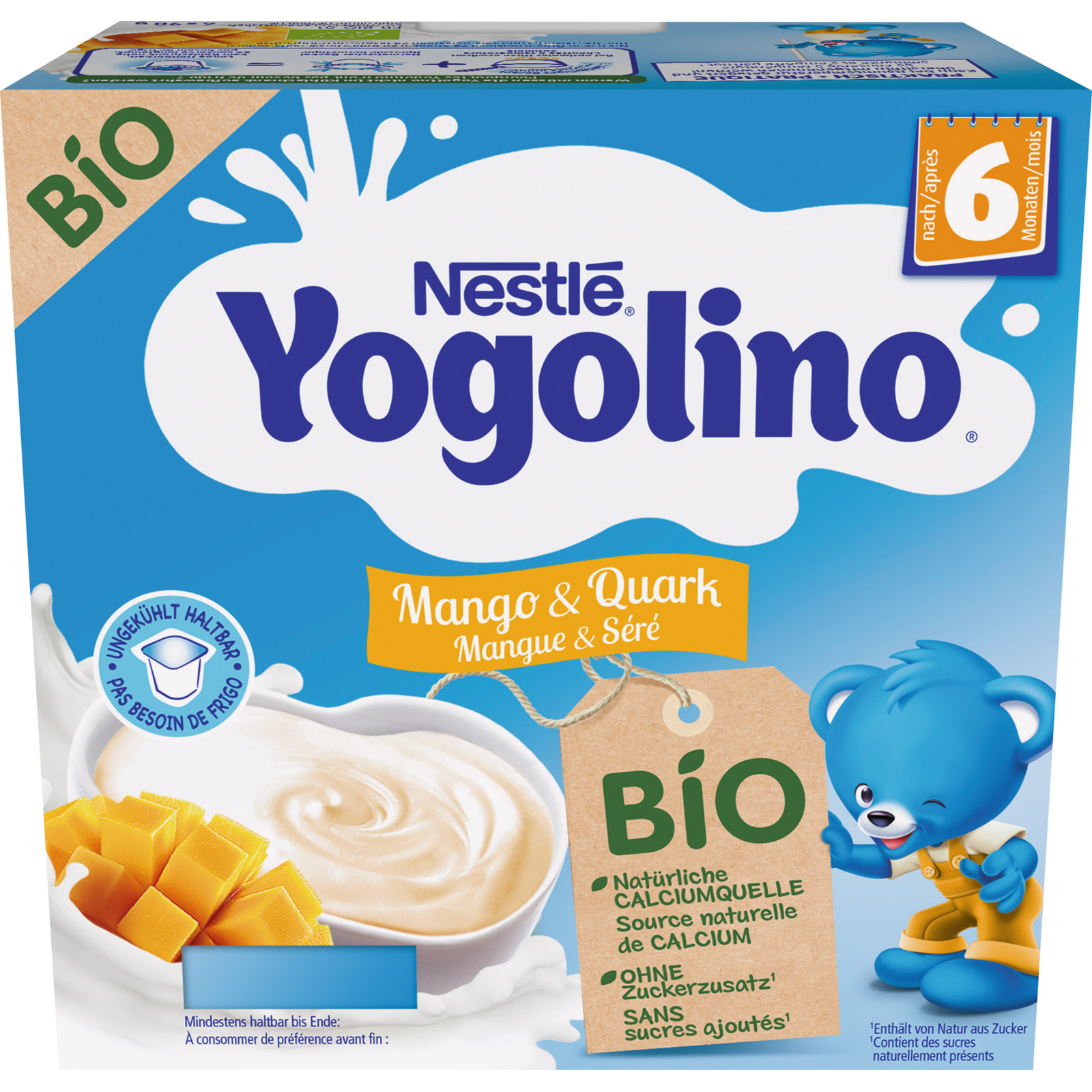Nestlé Yogolino Bio Mango Quark 4x90g