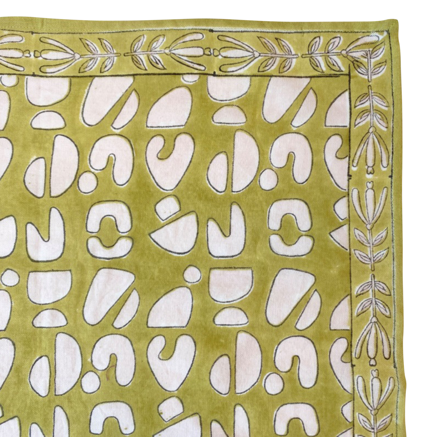 LATIKA - Foulard en coton imprimé | Jaune