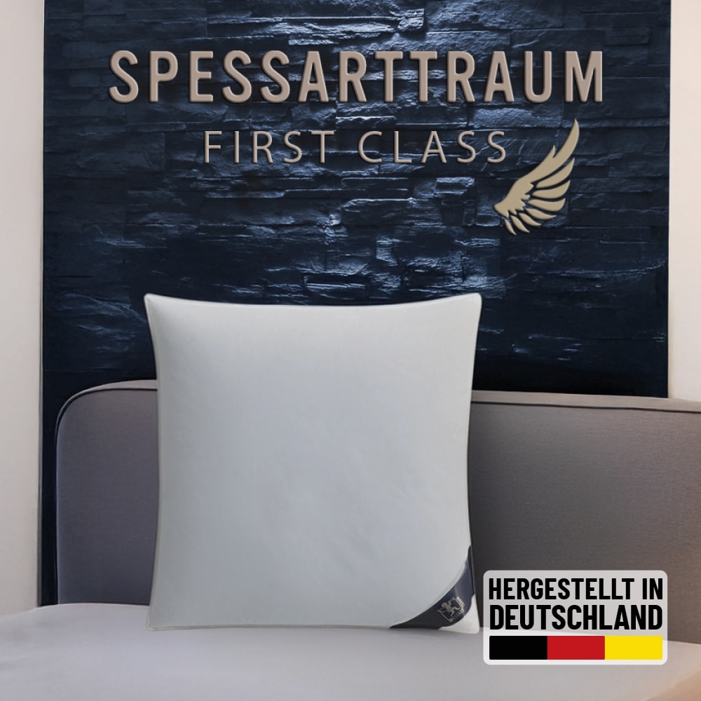 SPESSARTTRAUM Daunenkissen »FIRST CLASS« Füllung: 60% Daunen, 40%Federn 1 Stk. tlg. hergestellt in Deutschland, allergikerfreundlich