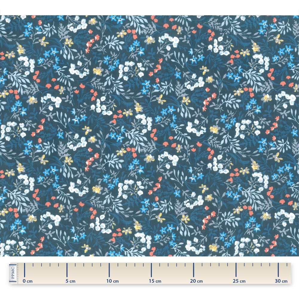 Coupon Tissu 50 Cm Herbier Marine Ex1085
