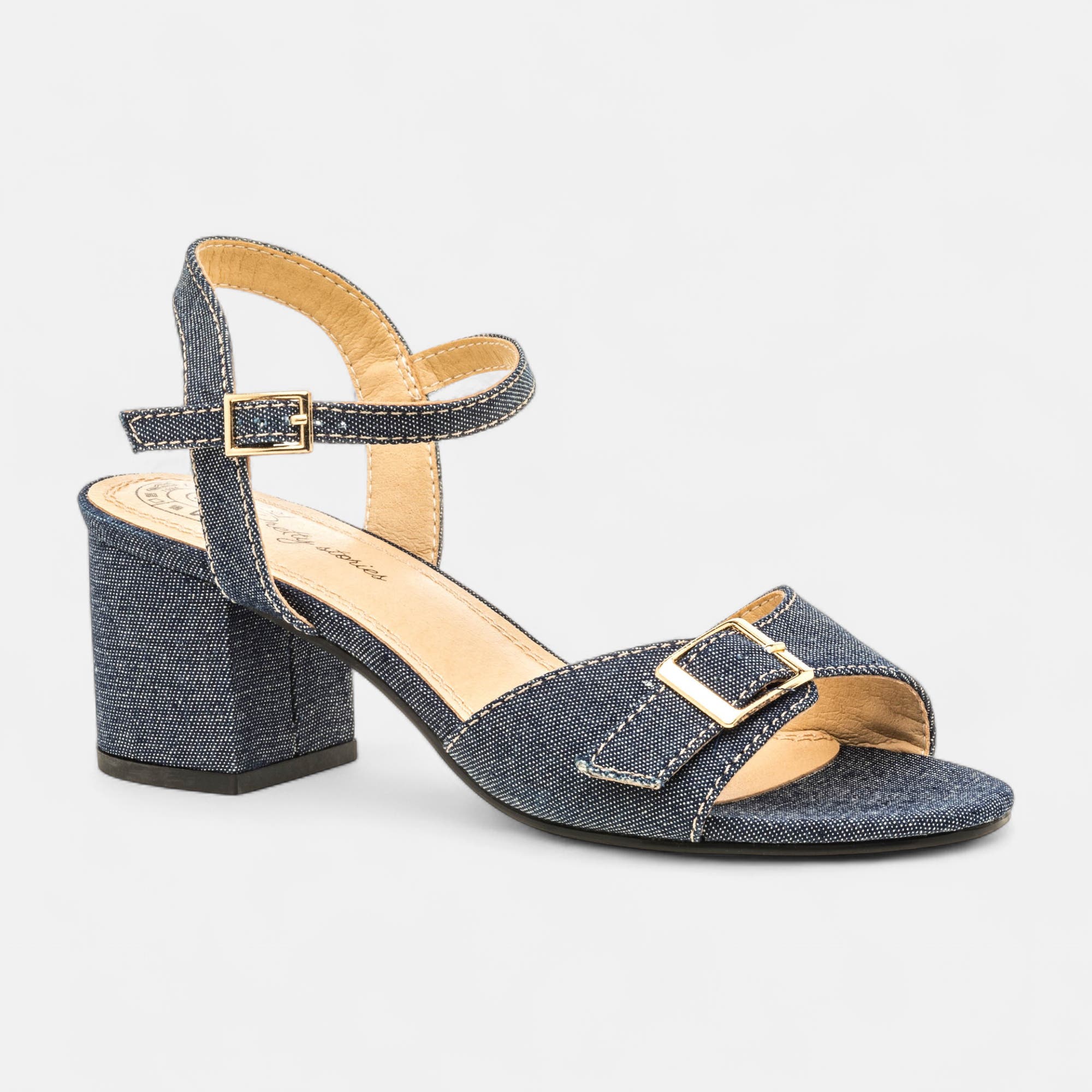 Nu-pieds à talon Femme jeans