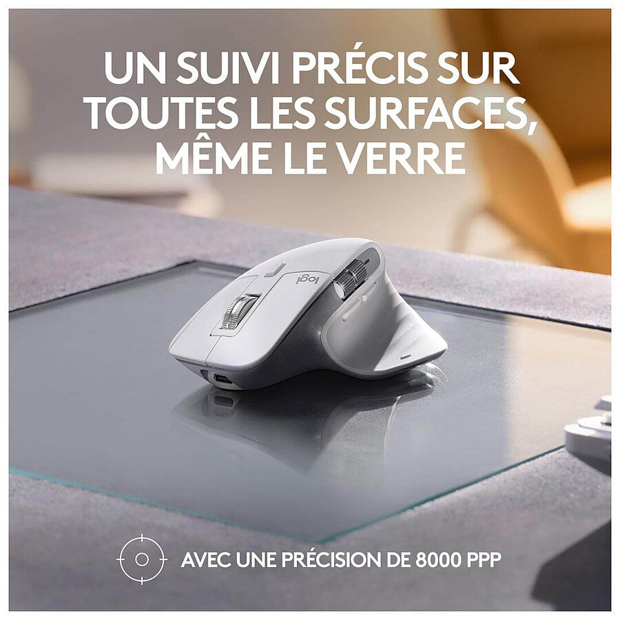 Logitech MX Master 3S for Mac - Gris Pâle
