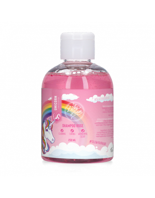 Lucky Horse Unicorn Shampoo Rose - Paardenvachtverzorging - 250 ml