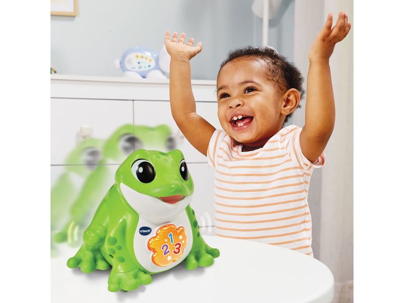 Vtech Beschäftigungsspielzeug Pop, Ma Grenouille Hop Hop -F Musikspass mit dem energiegeladenen Frosch