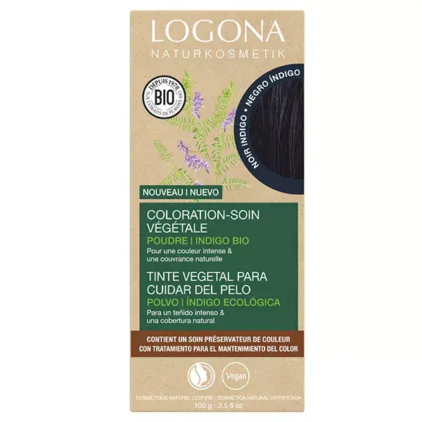 Logona Coloração Capilar - Tratamento Indigo Preto 100g
