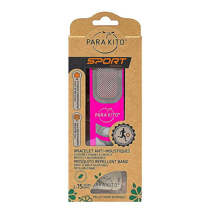 Bracelet anti-moustiques sport rose