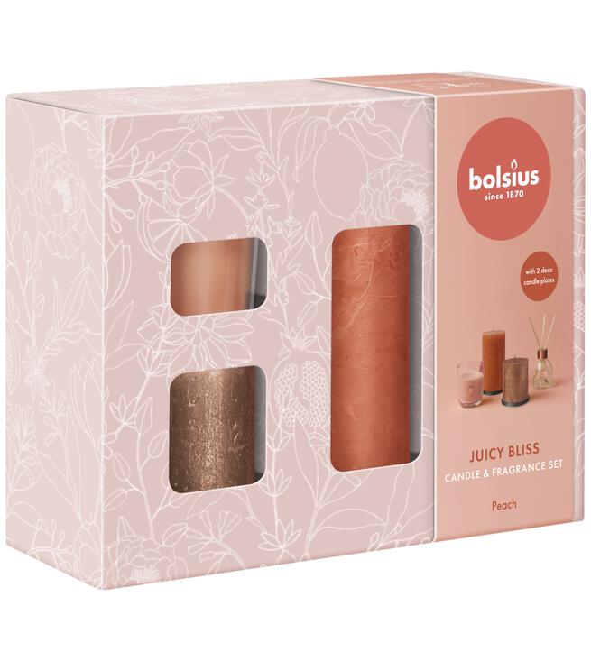 Bolsius Peach Geschenkset
