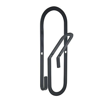 Porte-manteau à fixer trombone noir Form Leipzig