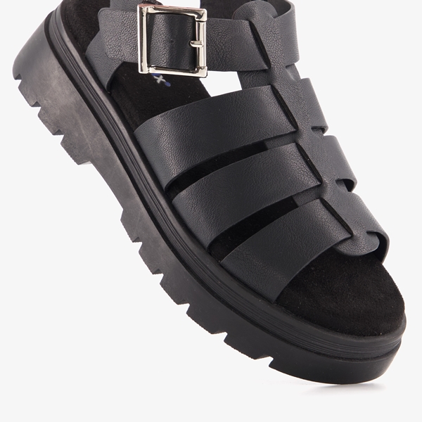 Blue Box dames sandalen zwart