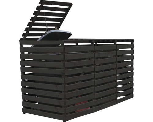Promadino Vario V-bak opbergmeubel voor 3 bakken, 219 x 92 x 122 cm, antraciet