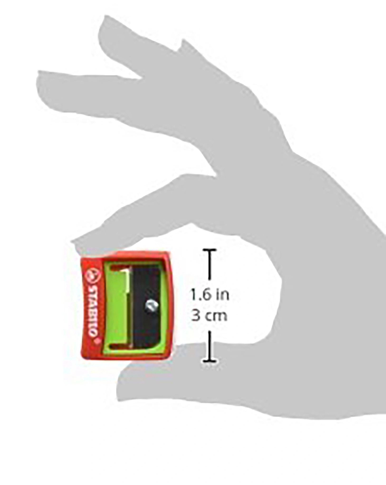 Anspitzer STABILO® woody 3in1 für extradicke Stift