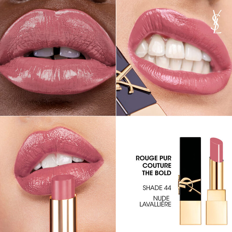 Rouge Pur Couture The Bold  Rouge à Lèvres Brillant Longue Tenue - 44 NUDE LAVALLIERE