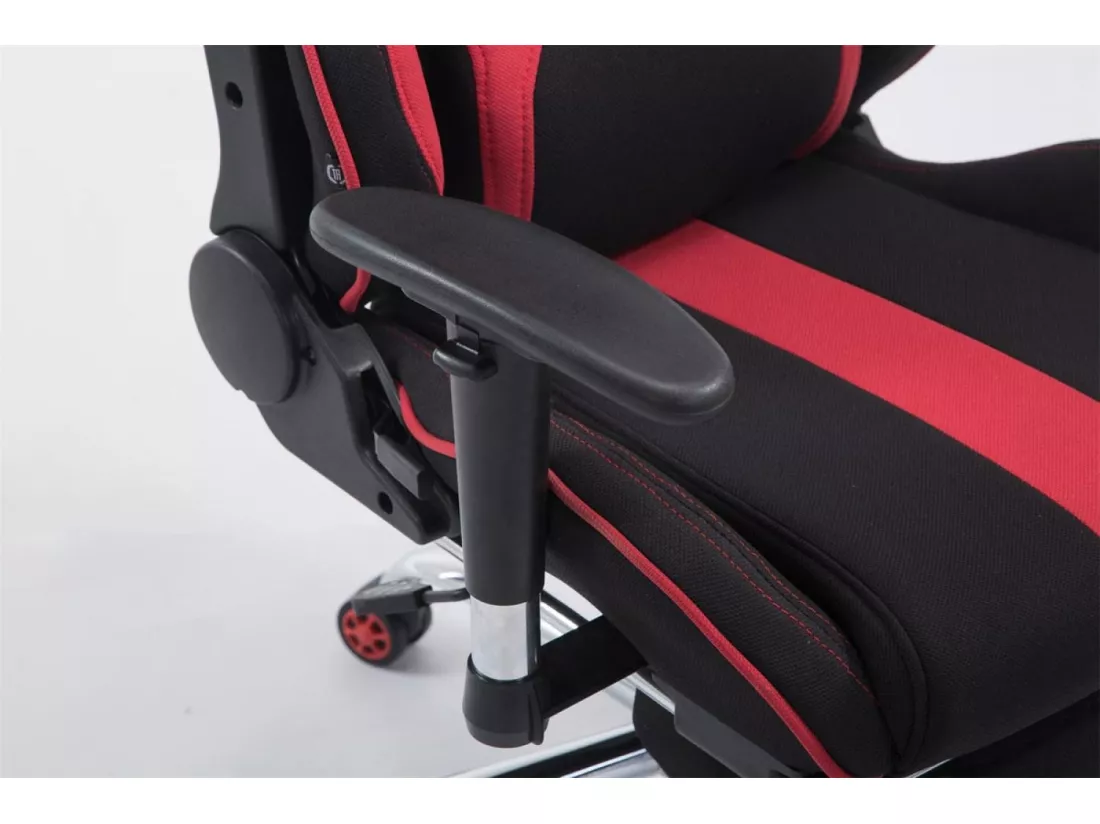 Chaise de bureau - Tissu - Noir / Rouge - Limit