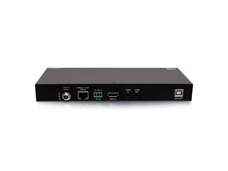 C2G HDMI HDBaseT   3.5mm, USB-B to A, and RS232 over Cat Extender Box Transmitter to Box Receiver - 4K 60Hz - Video/audio/USB/seriel forlænger - sender - HDMI, HDBaseT 2.0 - over CAT 5e/6/6a/7 - op til 70 m