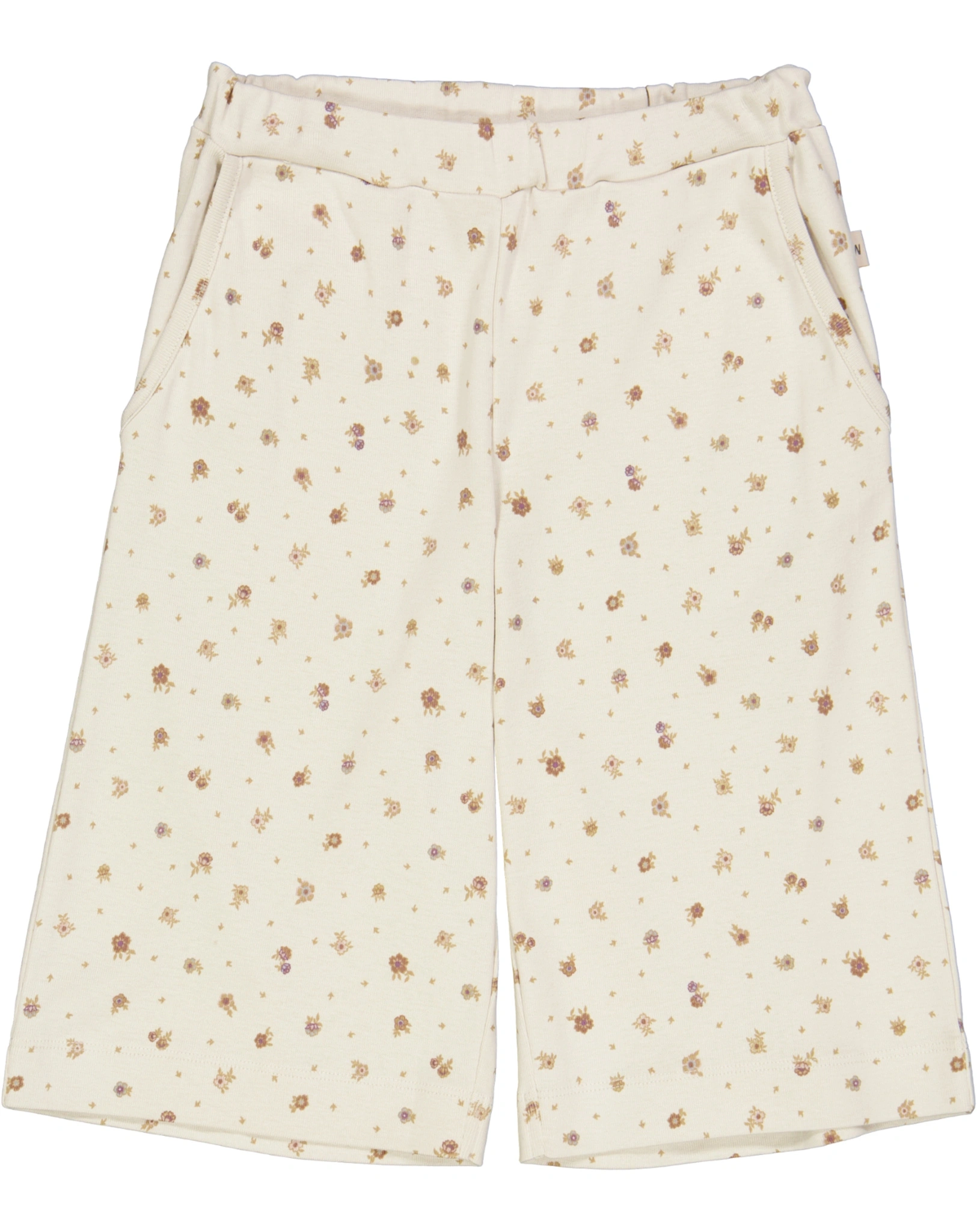 Hose MAJSA CROPPED in chalk flowers