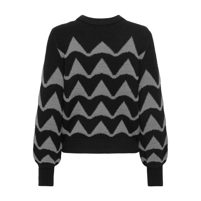 JDY Tina Jacquard Knitted Sweater Dames