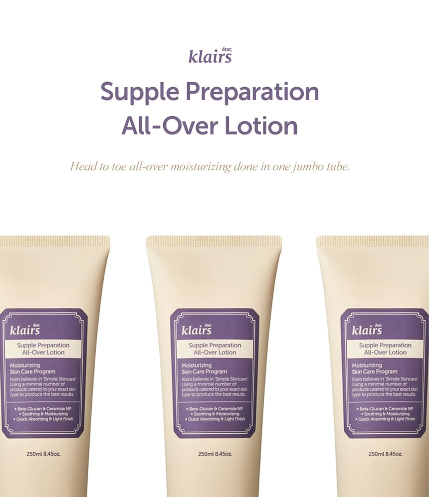 Beste Klairs - Supple Preparation All-Over Lotion