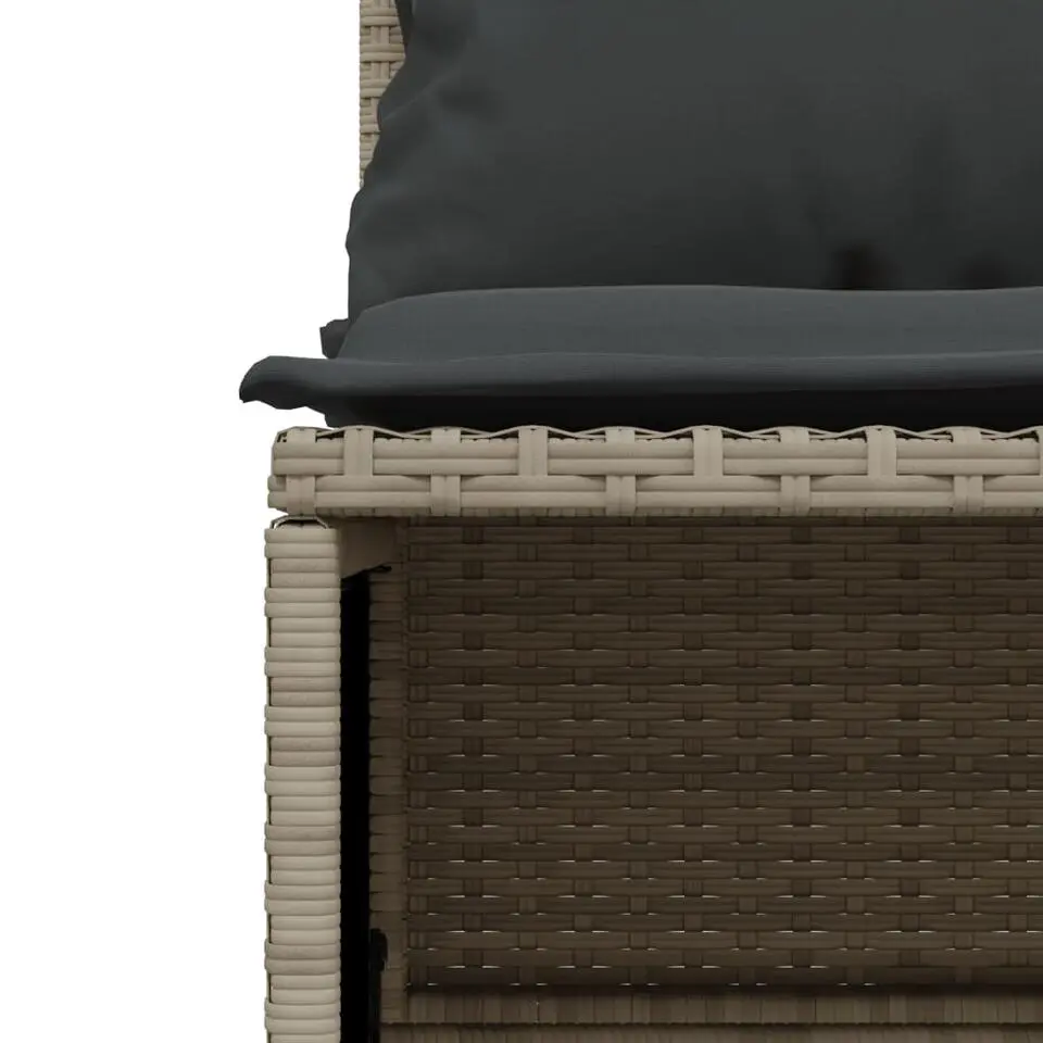vidaXL - Loungeset - Grijs - Poly rattan