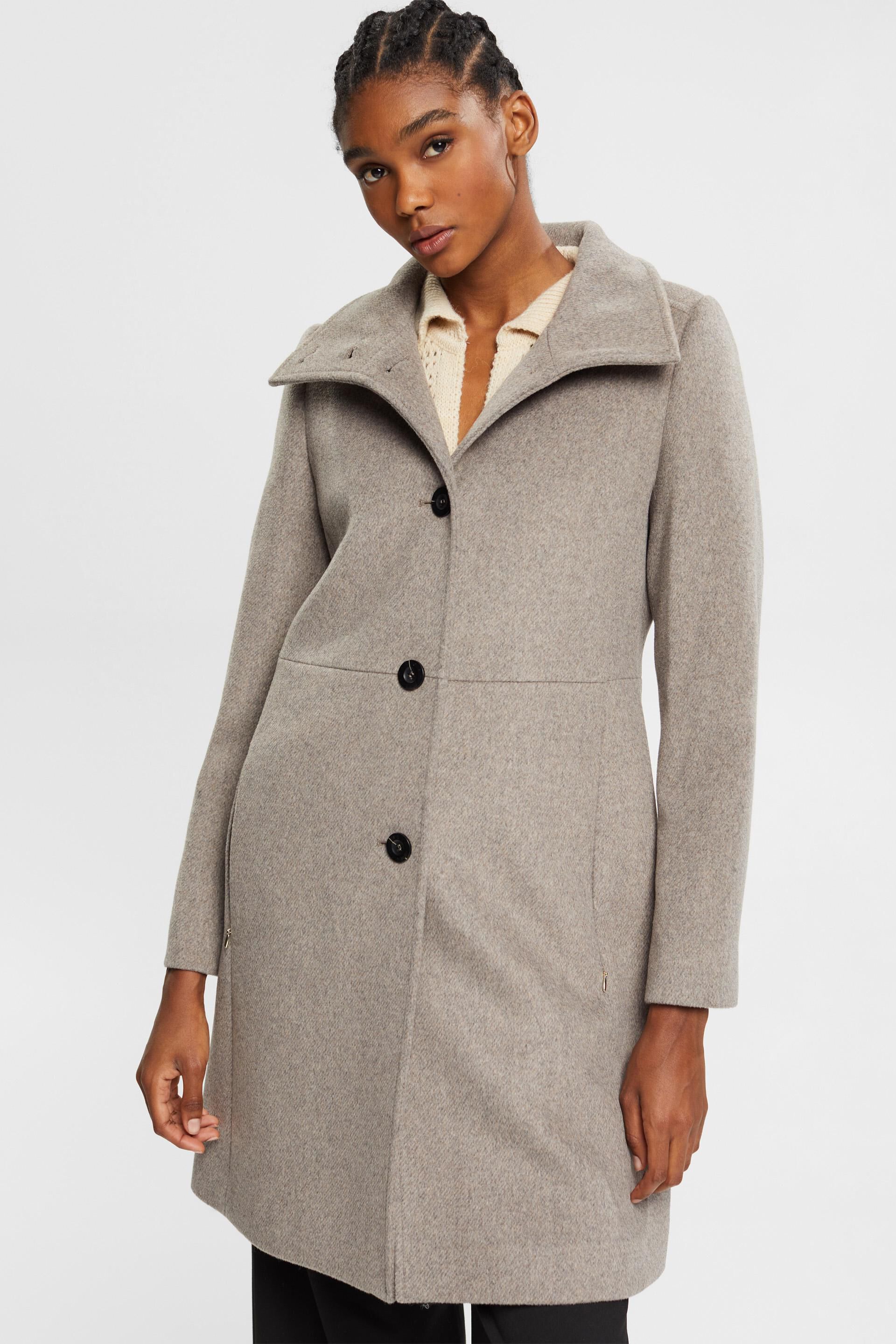 Manteau à teneur en laine