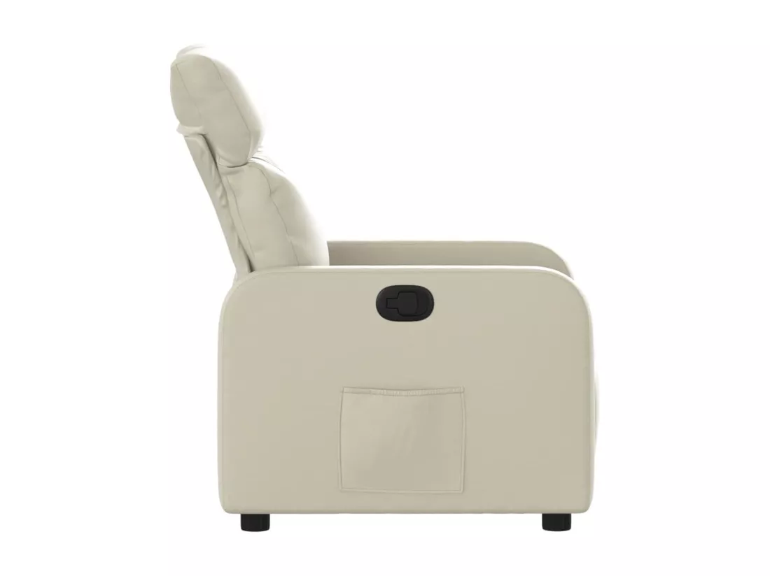 Fauteuil inclinable Crème Similicuir
