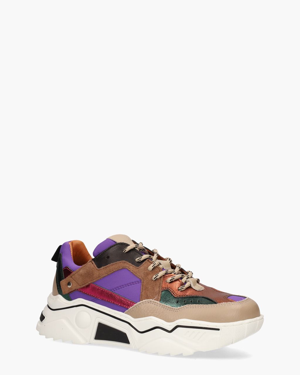 DWRS Label Pluto Scuba Paars/Multicolor Damessneakers