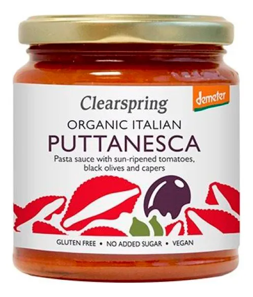 Clearspring Pasta Sauce Puttanesca Ø - 300 g.