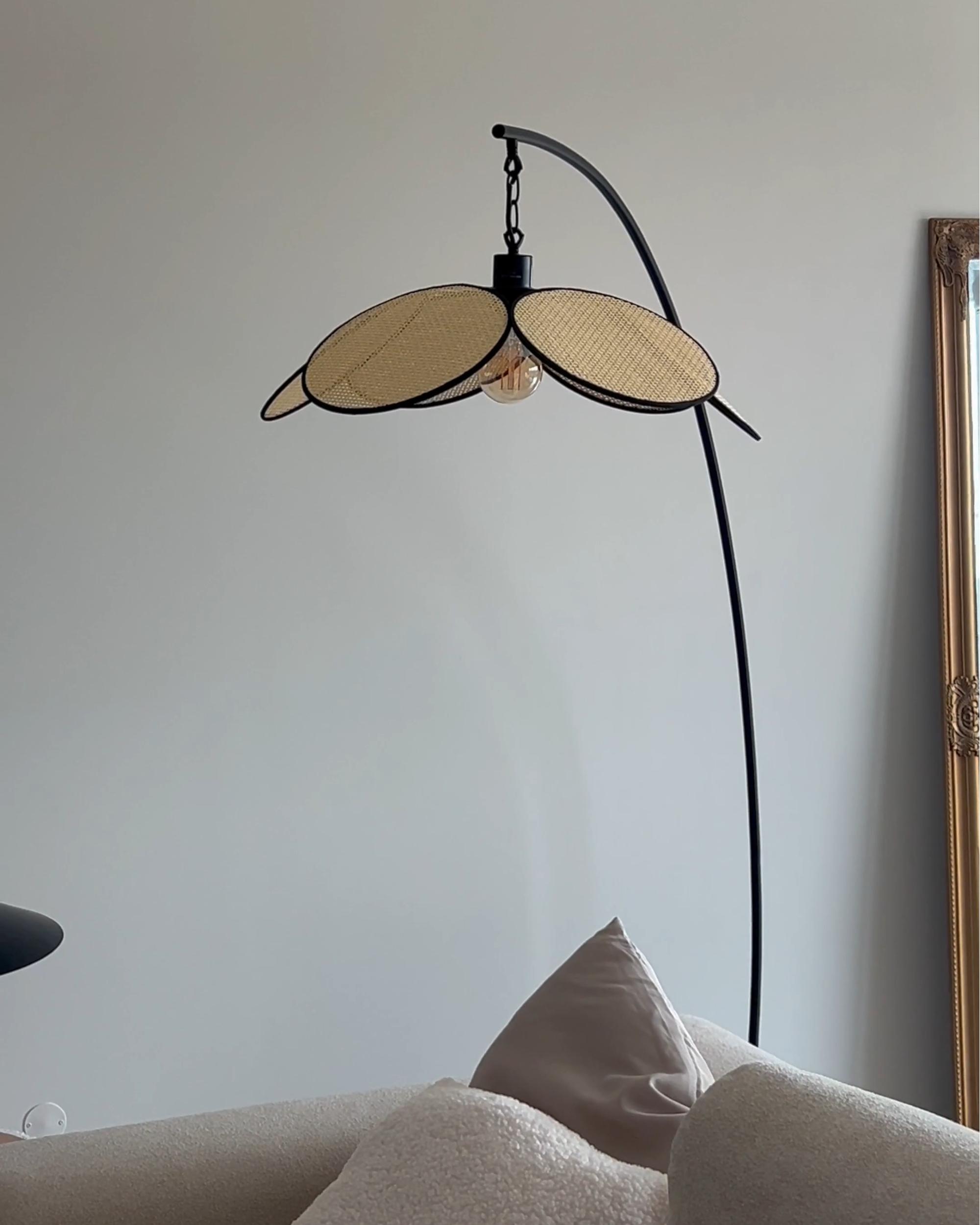 Staande lamp MERRICA Metaal Zwart