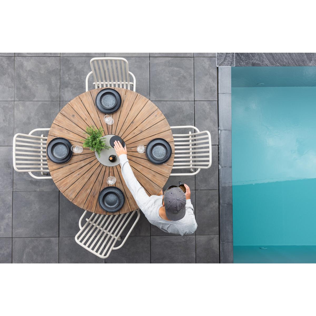 Svea - Tatiana ronde tuintafel - Ã¸140 cm - naturel