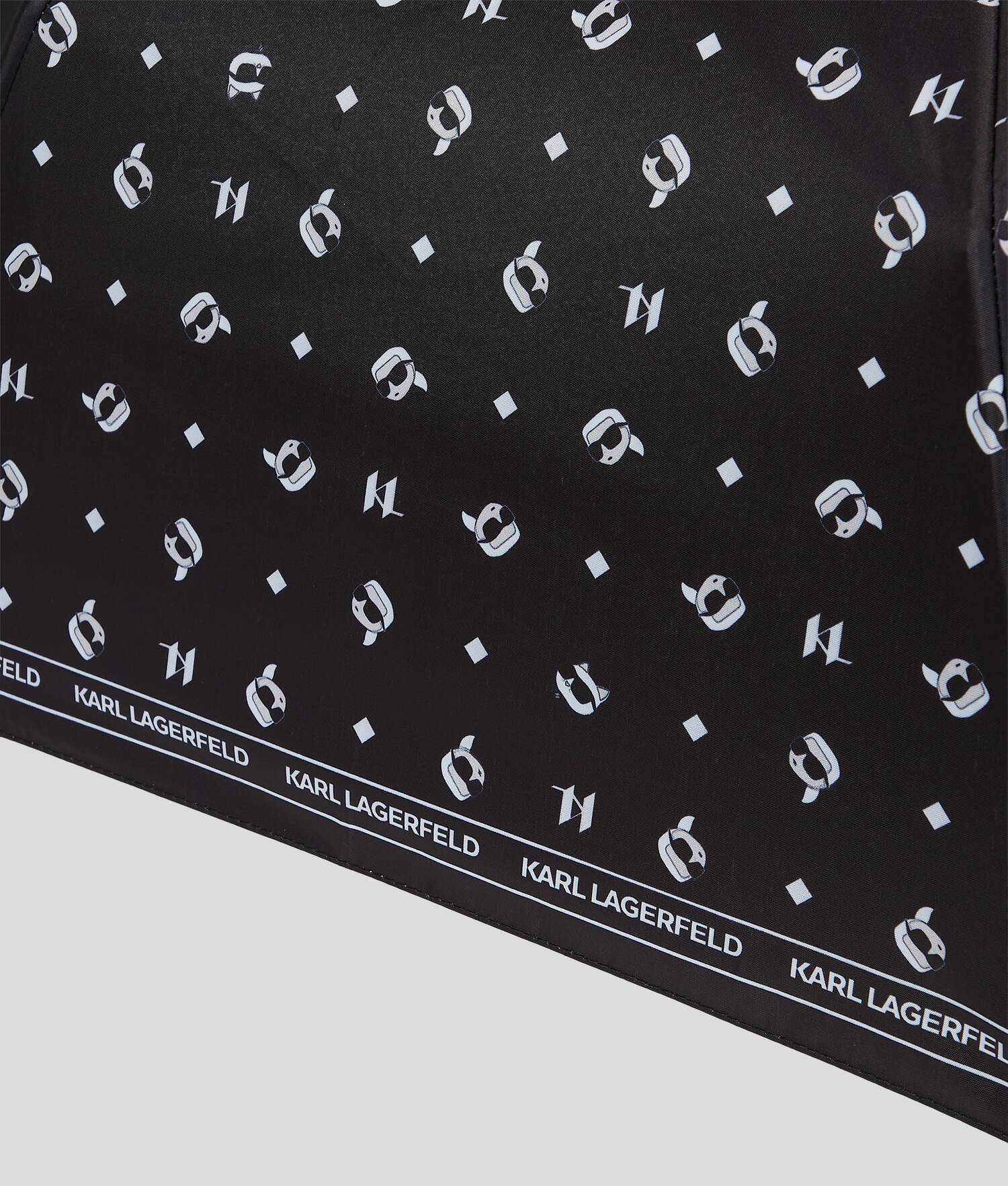 PARAPLUIE AVEC IMPRIMÉ FAÇON ALL-OVER IKON - Noir
