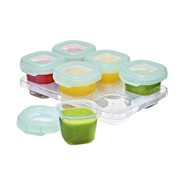 OXO Tot Zesdelige set diepvriesdoosjes (6x60 ml) - Opal