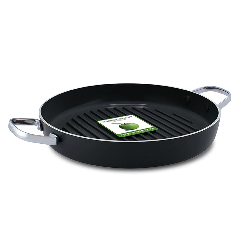 Gril Rond Essentials 28 cm noir en Aluminium Greenpan