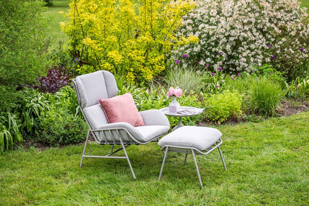 Garden impressions livorno relax fauteuil incl. Voetenbank