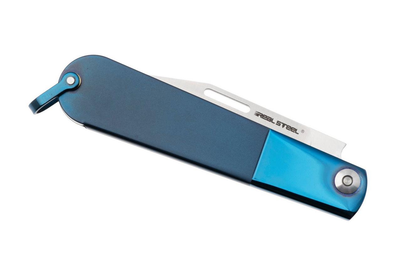 Real Steel Barlow RB-3 8342D, Satin 12C27, Blue Stainless Steel zakmes