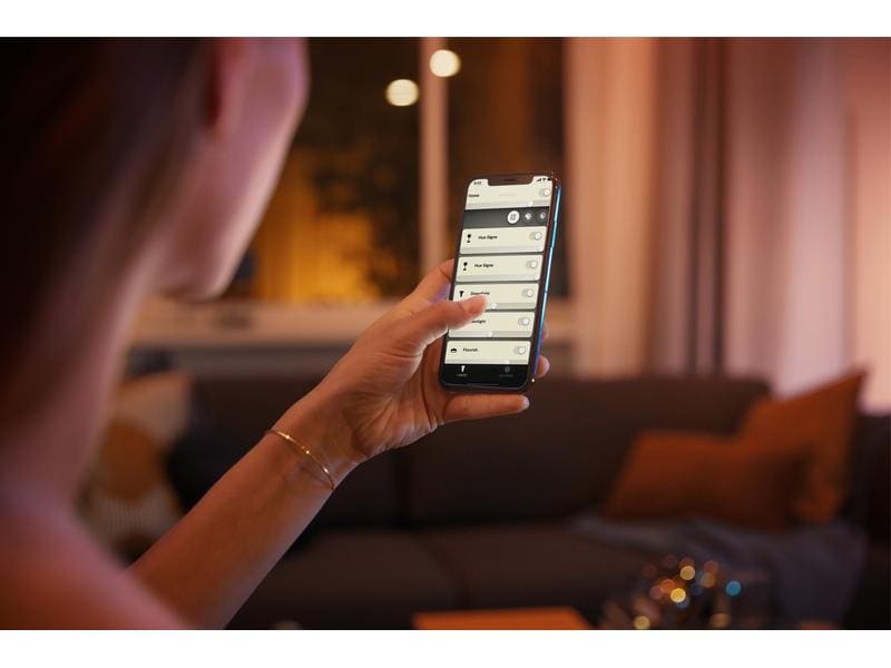 Philips Hue Leuchtmittel White Ambiance E27 Doppelpack 2 x Per Bluetooth steuerbares Hue E27-Leuchtmittel