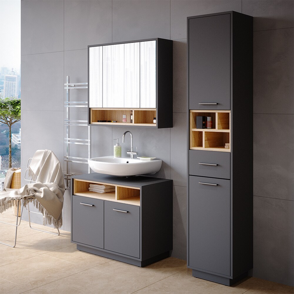 Vicco Badschrank Hochschrank Badezimmerschrank Beatrice Badregal Badmöbel Regal