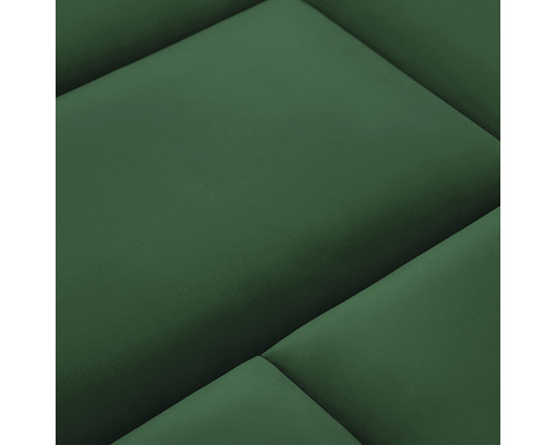 Riviera wandkussen, groene fluweellook, 30 x 60 cm
