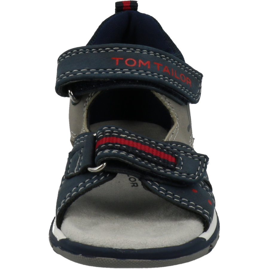 TOM TAILOR Sandale navy-grey-red