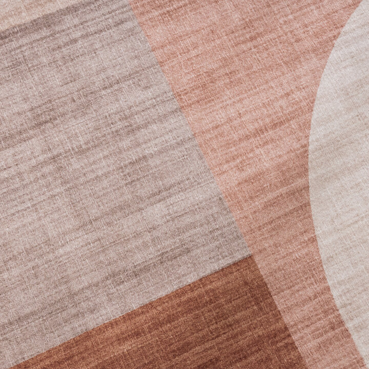 Abstract buitenkleed - Groovy Shapes Creme/Terra