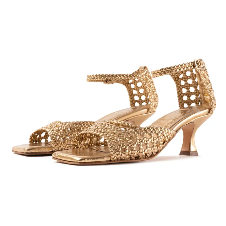 Souliers Martinez Sandales Veronica | Doré