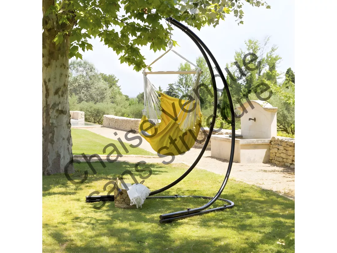 Chaise détente suspendue Cuenca curry Hespéride