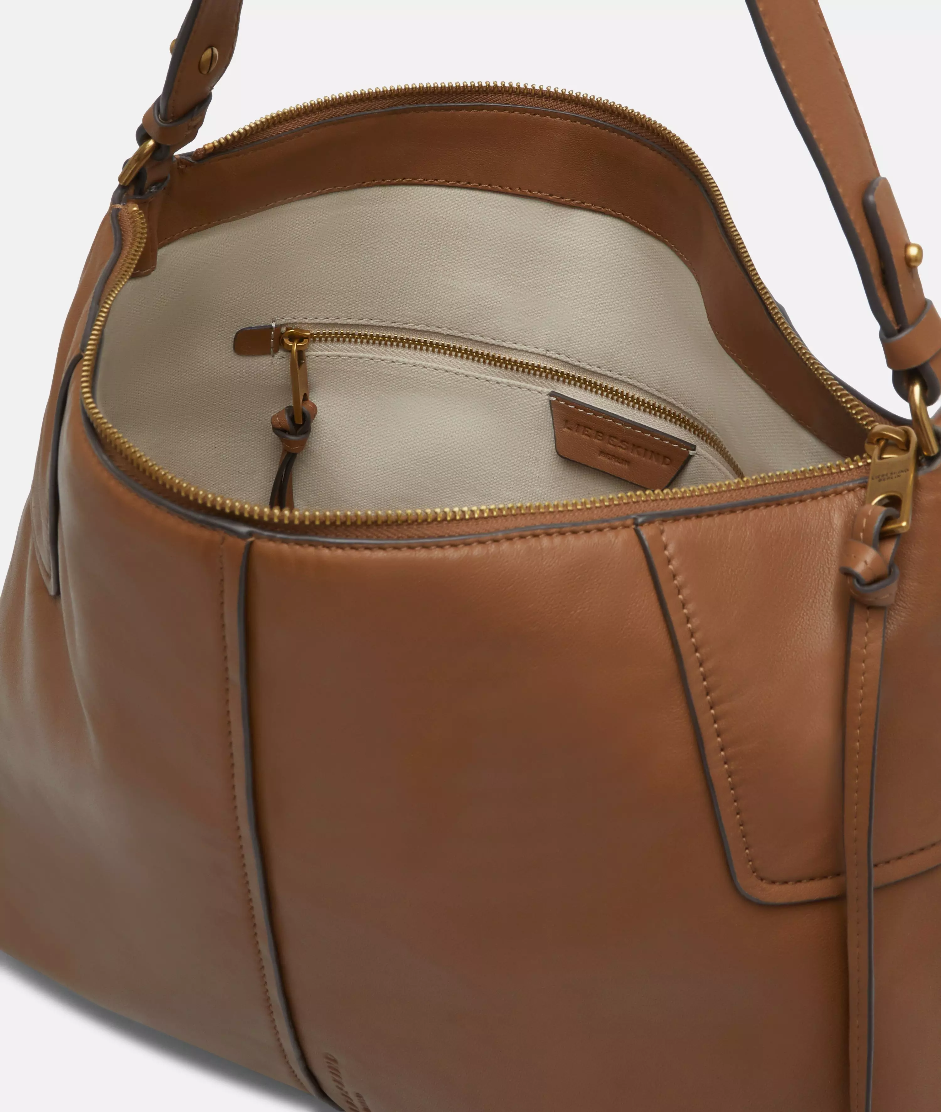 Mila Hobo M Spacious sheepskin shoulder bag