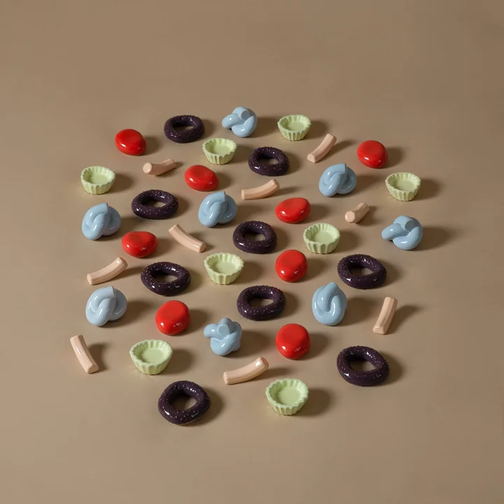 Schneid - Fossil Wandhaken, bunt (5er-Set)