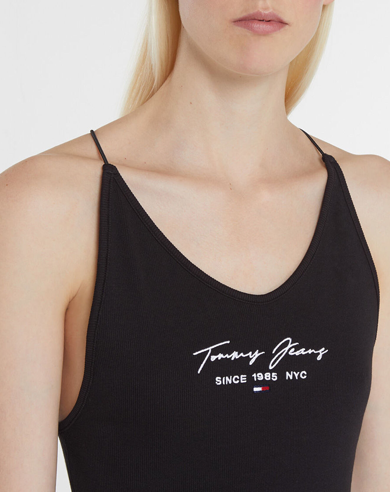 Tommy Jeans Body 100% Coton Bio Tommy Script noir