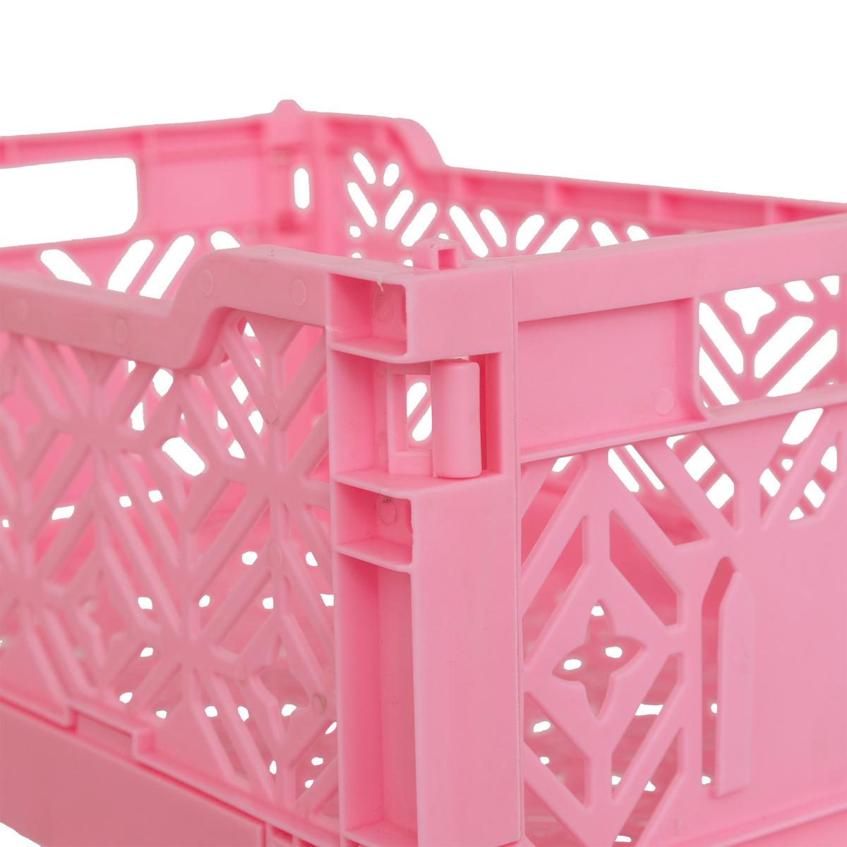 CAGETTE PLIABLE ROSE 30X20X11.5CM