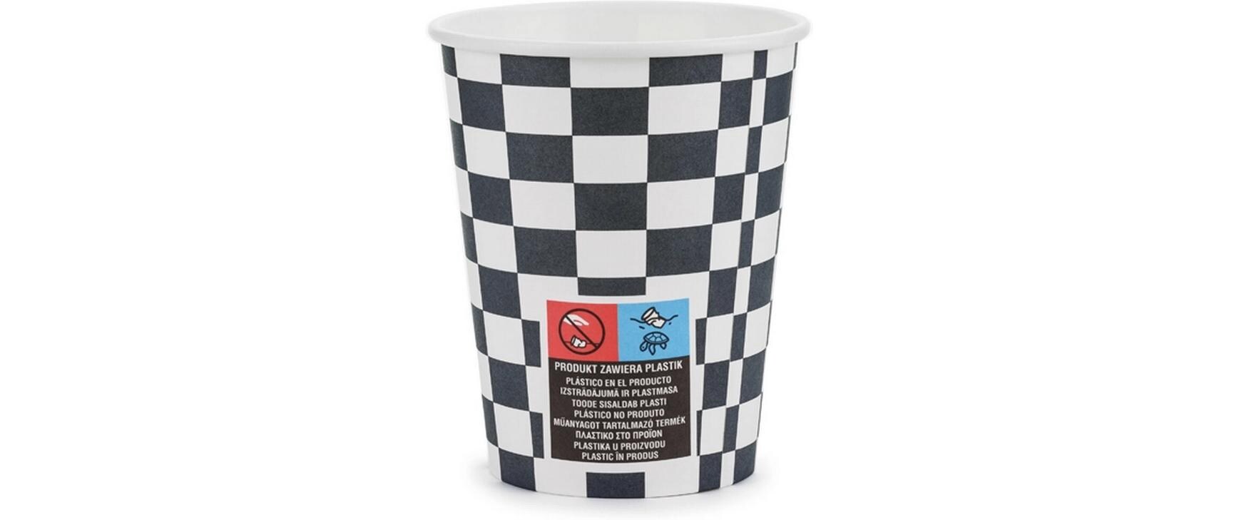 Einwegbecher Auto 220 ml, 6 StückPappbecher für Partys