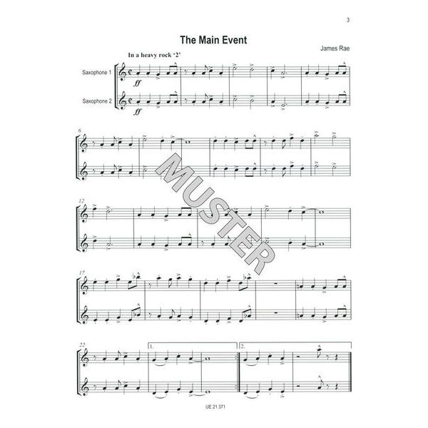 Universal Edition Easy Blue Saxophone Duets